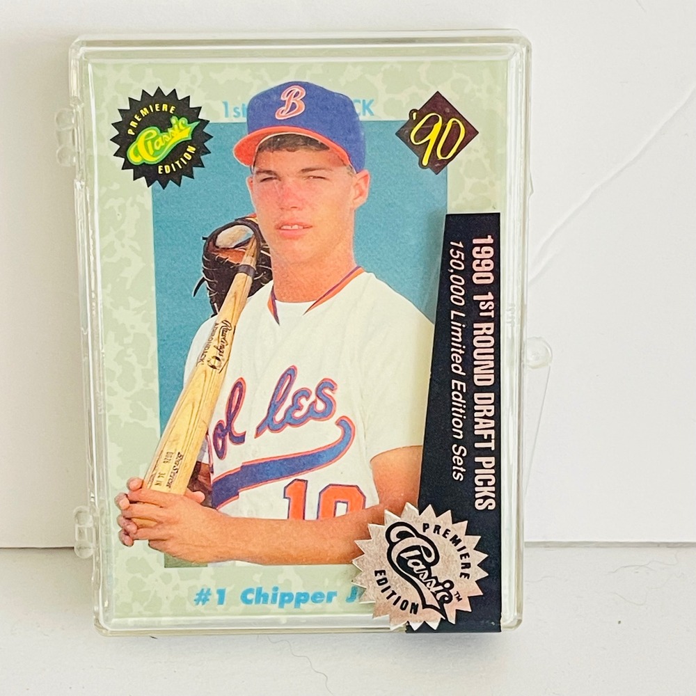 Classic 1990 Premiere Edition 1st Round Draft Picks Chipper Jones Set 041188